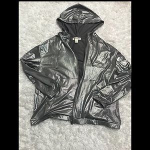 Silver Hooded Jacket